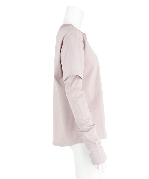 G.V.G.V.（ジーヴィージーヴィー）の「REDYING DOUBLE BODY L/S TEE（Tシャツ/カットソー・レディース・ライトパープル/ワイン・ONE SIZE）」の9枚目の写真