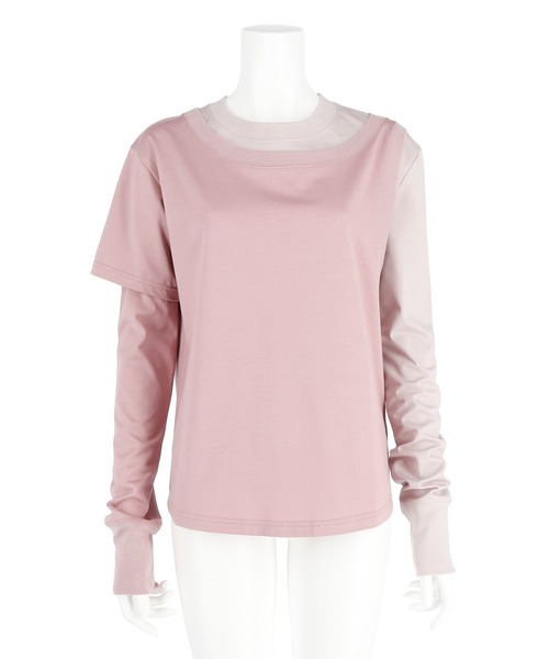 G.V.G.V.（ジーヴィージーヴィー）の「REDYING DOUBLE BODY L/S TEE（Tシャツ/カットソー・レディース・ライトパープル/ワイン・ONE SIZE）」の5枚目の写真