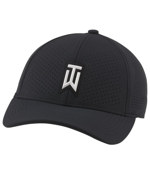 NIKE(ナイキ)の「ナイキ エアロビル タイガー ウッズ ヘリテージ86 パーフォレーテッド ゴルフキャップ(キャップ・メンズ・ホワイト/ブラック・S/M/M/L/L/XL)」の2枚目の写真