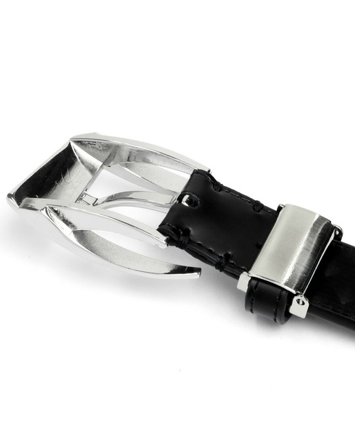 TOKYO SHIRTS（トウキョウシャツ）の「3Dピンバックル式  牛革 メンズベルト（ベルト・メンズ・ブラック・M/S）」の3枚目の写真