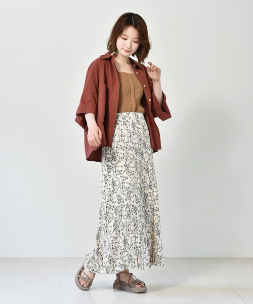 RETRO GIRL(レトロガール)の「マーメイド゙細プリーツSK(スカート・レディース・ブラウン/オフホワイト/ブラック系その他/ホワイト系その他/グリーン/ブラック/ブラウン系その他・FREE)」の16枚目の写真