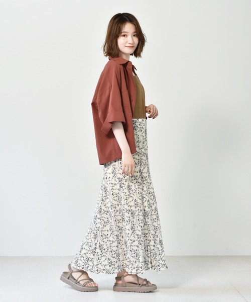 RETRO GIRL(レトロガール)の「マーメイド゙細プリーツSK(スカート・レディース・ブラウン/オフホワイト/ブラック系その他/ホワイト系その他/グリーン/ブラック/ブラウン系その他・FREE)」の17枚目の写真