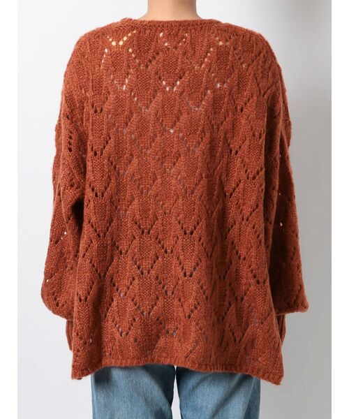 Ungrid（アングリッド）の「透かし編みルーズニット（ニット/セーター・レディース・ベージュ/ブルー/オレンジ・FREE）」の15枚目の写真