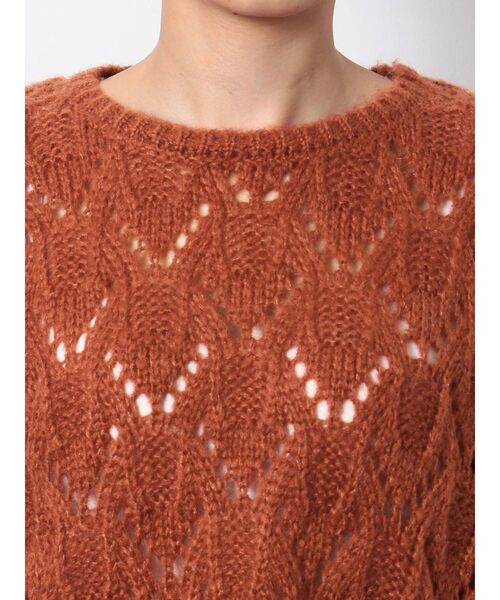 Ungrid（アングリッド）の「透かし編みルーズニット（ニット/セーター・レディース・ベージュ/ブルー/オレンジ・FREE）」の16枚目の写真