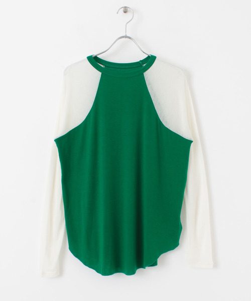 KBF（ケイビーエフ）の「ウール混ラグランTシャツ（Tシャツ/カットソー・レディース・ブラック系その他/ベージュ系その他/グリーン系その他・ONE）」の8枚目の写真