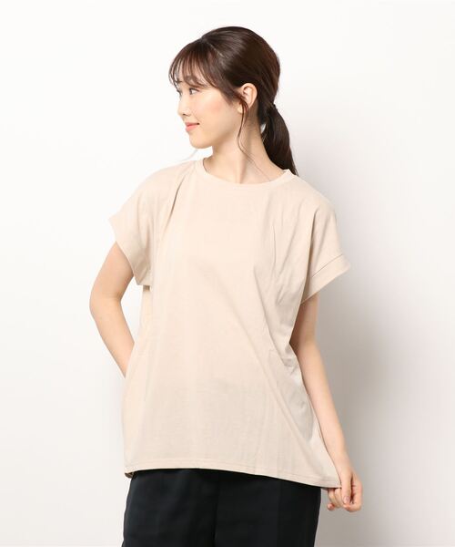 Lugnoncure（ルノンキュール）の「バックリボンTシャツ（Tシャツ/カットソー・レディース・ブラック/ブラウン/キナリ・ﾌﾘ-）」の2枚目の写真