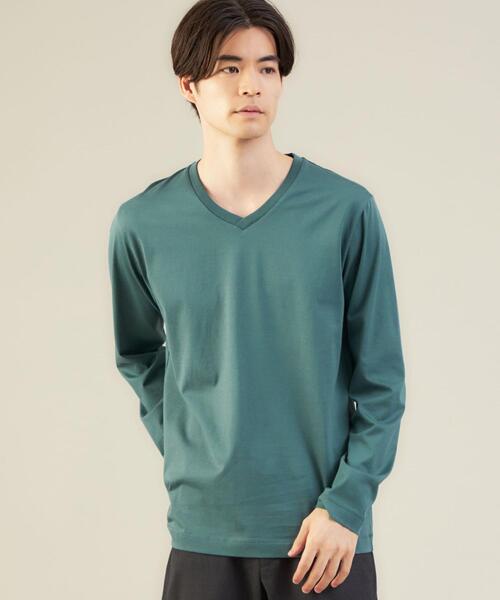 セール オーガニッククリア Vネック 長袖 カットソー Ovlg Tシャツ カットソー Green Label Relaxing グリーンレーベルリラクシング のファッション通販 Zozotown