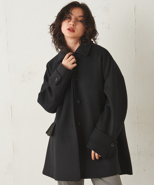 Lui's(ルイス)の「メルトンミドルステンカラーコート(ステンカラーコート・レディース・ブラック/グレー/グリーン・FREE)」の20枚目の写真
