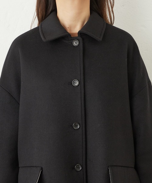 Lui's(ルイス)の「メルトンミドルステンカラーコート(ステンカラーコート・レディース・ブラック/グレー/グリーン・FREE)」の11枚目の写真