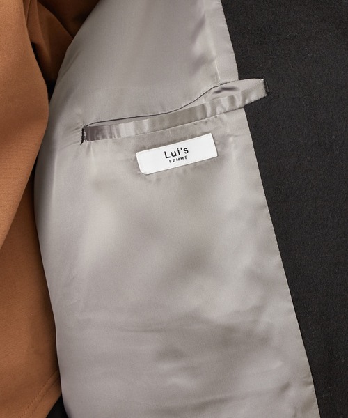 Lui's(ルイス)の「メルトンミドルステンカラーコート(ステンカラーコート・レディース・ブラック/グレー/グリーン・FREE)」の9枚目の写真