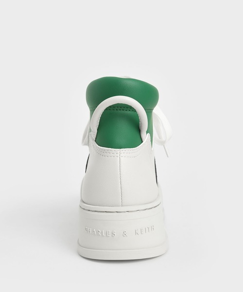 ツートーン ハイトップスニーカー / Two-Tone High-Top Sneakers