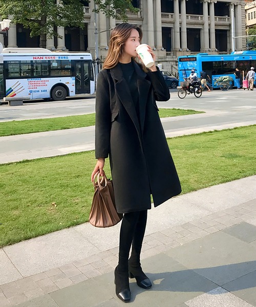 RUUX(ルーフ)の「【RUUX】チェスターコート(チェスターコート・レディース・ブラック/ベージュ/カーキ・S/M/L/XL)」の5枚目の写真