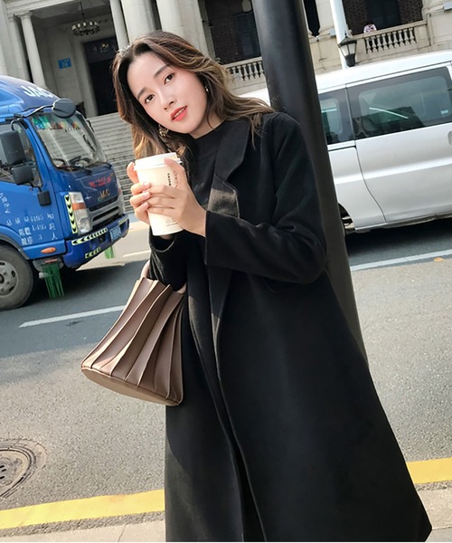 RUUX(ルーフ)の「【RUUX】チェスターコート(チェスターコート・レディース・ブラック/ベージュ/カーキ・S/M/L/XL)」の6枚目の写真