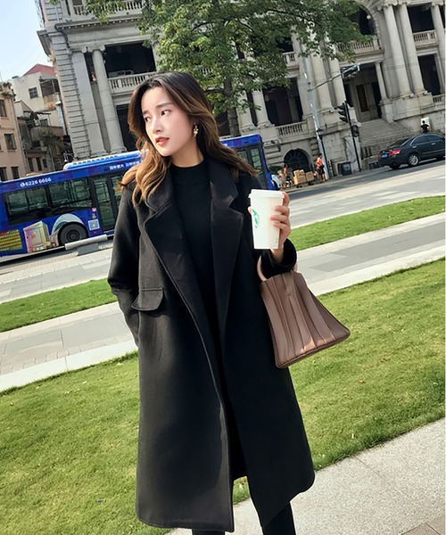 RUUX(ルーフ)の「【RUUX】チェスターコート(チェスターコート・レディース・ブラック/ベージュ/カーキ・S/M/L/XL)」の7枚目の写真