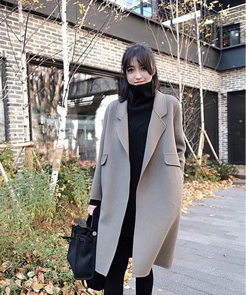 RUUX(ルーフ)の「【RUUX】チェスターコート(チェスターコート・レディース・ブラック/ベージュ/カーキ・S/M/L/XL)」の11枚目の写真