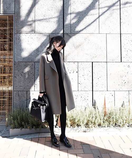 RUUX(ルーフ)の「【RUUX】チェスターコート(チェスターコート・レディース・ブラック/ベージュ/カーキ・S/M/L/XL)」の12枚目の写真