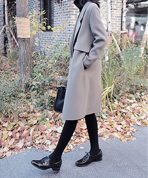 RUUX(ルーフ)の「【RUUX】チェスターコート(チェスターコート・レディース・ブラック/ベージュ/カーキ・S/M/L/XL)」の13枚目の写真