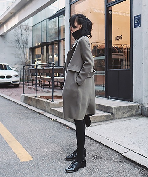 RUUX(ルーフ)の「【RUUX】チェスターコート(チェスターコート・レディース・ブラック/ベージュ/カーキ・S/M/L/XL)」の14枚目の写真