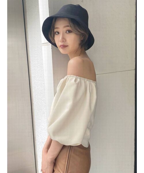 EMODA(エモダ)の「パッファーバケットハット(ハット・レディース・ブラック・FREE)」の8枚目の写真