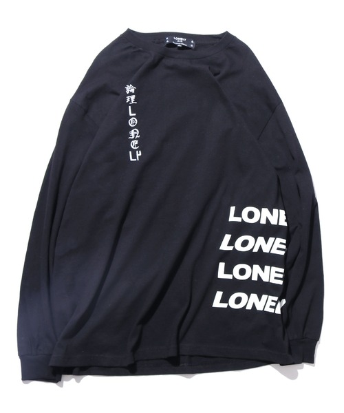 LONELY/論理(ロンリー)の「【ROOPTOKYO別注】LONELY(論理)/ロンリー YAMU ASKA L/S TEE グラフィックロンT(Tシャツ/カットソー・メンズ・ブラック/ホワイト・M/L/XL/XXL)」の15枚目の写真