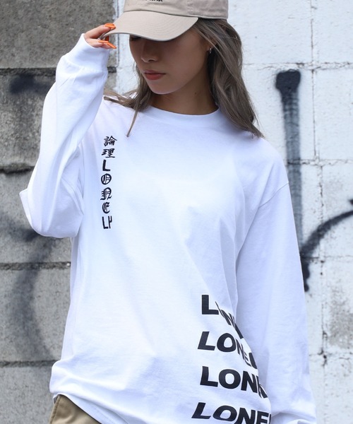 LONELY/論理(ロンリー)の「【ROOPTOKYO別注】LONELY(論理)/ロンリー YAMU ASKA L/S TEE グラフィックロンT(Tシャツ/カットソー・メンズ・ブラック/ホワイト・M/L/XL/XXL)」の16枚目の写真
