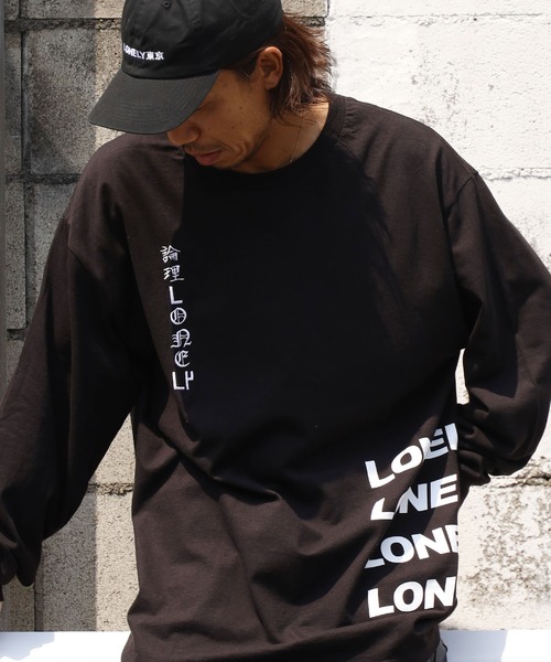 LONELY/論理(ロンリー)の「【ROOPTOKYO別注】LONELY(論理)/ロンリー YAMU ASKA L/S TEE グラフィックロンT(Tシャツ/カットソー・メンズ・ブラック/ホワイト・M/L/XL/XXL)」の21枚目の写真