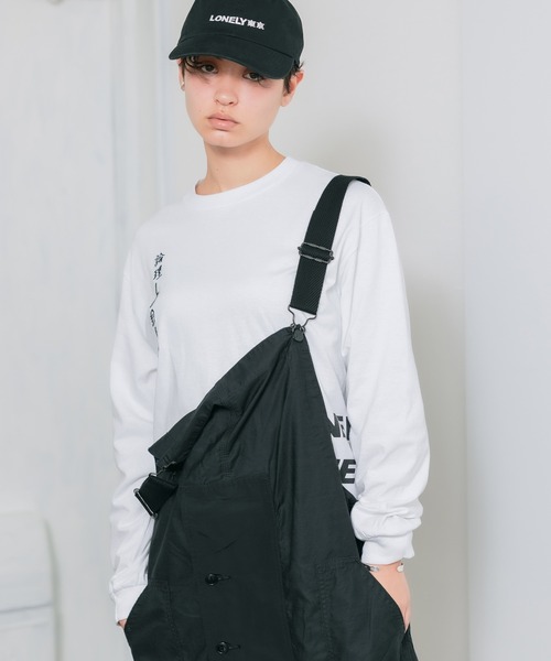 LONELY/論理(ロンリー)の「【ROOPTOKYO別注】LONELY(論理)/ロンリー YAMU ASKA L/S TEE グラフィックロンT(Tシャツ/カットソー・メンズ・ブラック/ホワイト・M/L/XL/XXL)」の4枚目の写真