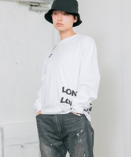 LONELY/論理(ロンリー)の「【ROOPTOKYO別注】LONELY(論理)/ロンリー YAMU ASKA L/S TEE グラフィックロンT(Tシャツ/カットソー・メンズ・ブラック/ホワイト・M/L/XL/XXL)」の11枚目の写真