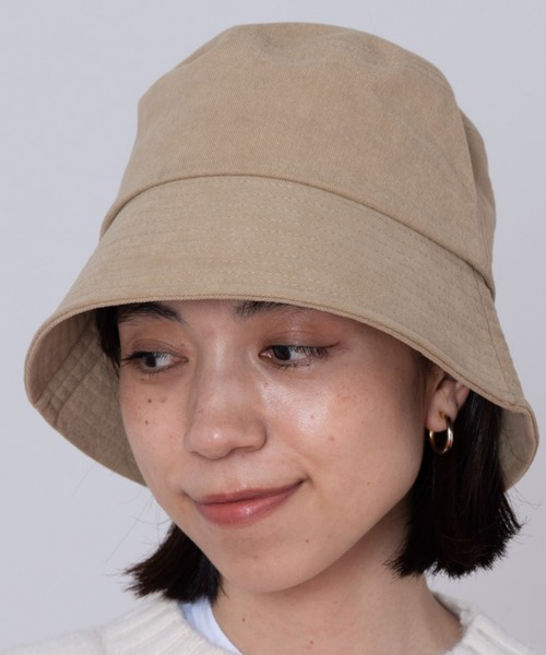 EDIT Gris（エディットグリ）の「ワイドブリムバケットハット（ハット・レディース・ブラック/ベージュ・FREE）」の5枚目の写真