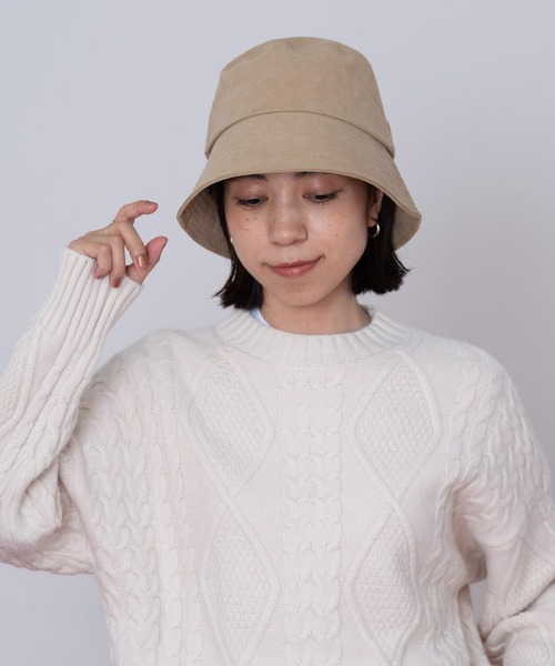 EDIT Gris（エディットグリ）の「ワイドブリムバケットハット（ハット・レディース・ブラック/ベージュ・FREE）」の6枚目の写真