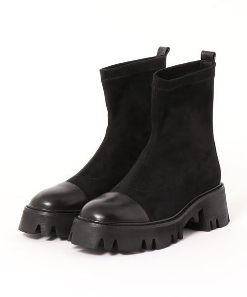 STACCATO（スタッカート）の「マットチャンキーソールブーツ（ブーツ・レディース・ブラック・23cm/24.5cm/24cm/23.5cm/22.5cm/22cm）」の4枚目の写真