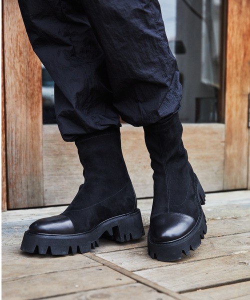 STACCATO（スタッカート）の「マットチャンキーソールブーツ（ブーツ・レディース・ブラック・23cm/24.5cm/24cm/23.5cm/22.5cm/22cm）」の13枚目の写真