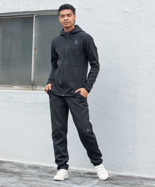 le coq sportif(ルコックスポルティフ)の「ASサイクリングスウェット メンズ ウェア ジャージ スウェット サイクリング サイクリングウェア スポーツウェア(スウェットパンツ・メンズ・ブラック/杢グレー・S/L/XL/M)」の6枚目の写真