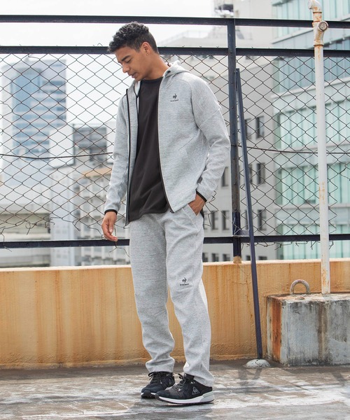 le coq sportif(ルコックスポルティフ)の「ASサイクリングスウェット メンズ ウェア ジャージ スウェット サイクリング サイクリングウェア スポーツウェア(スウェットパンツ・メンズ・ブラック/杢グレー・S/L/XL/M)」の13枚目の写真