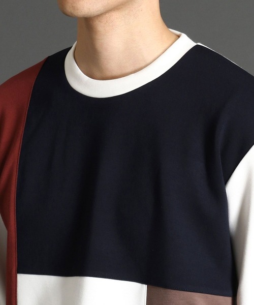 HIDEAWAYS NICOLE（ハイダウェイニコル）の「ダンボールニットプルオーバー（Tシャツ/カットソー・メンズ・ホワイト系その他/ブラック系その他/トリコロール・MEDIUM/LARGE/X-LARGE）」の7枚目の写真