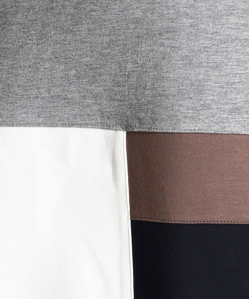 HIDEAWAYS NICOLE（ハイダウェイニコル）の「ダンボールニットプルオーバー（Tシャツ/カットソー・メンズ・ホワイト系その他/ブラック系その他/トリコロール・MEDIUM/LARGE/X-LARGE）」の9枚目の写真