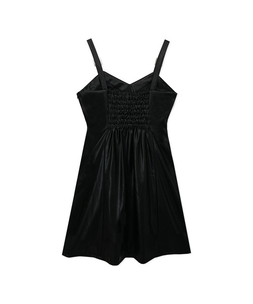 ANDGEEBEE（アンジービー）の「フェイクレザージャンスカ（ジャンパースカート・レディース・ベージュ/ブラック・MEDIUM）」の18枚目の写真