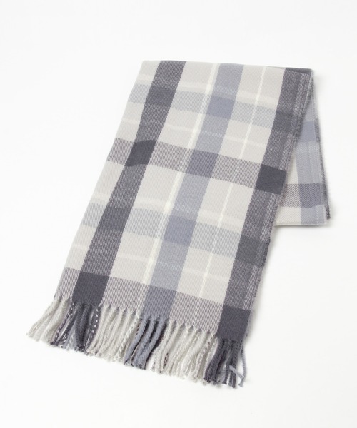 GLOBAL WORK（グローバルワーク）の「静電防止柄ストール/203133（マフラー・レディース・ライトグレー/ベージュ/イエロー/ブルー/ブルー系その他/ネイビー系・FREE/ONE SIZE）」の4枚目の写真