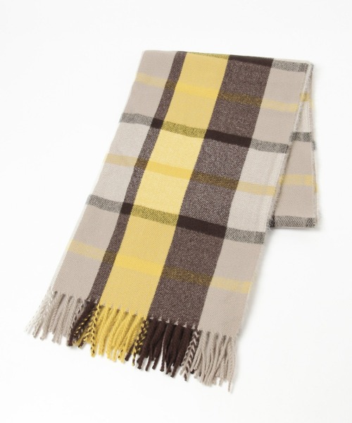 GLOBAL WORK（グローバルワーク）の「静電防止柄ストール/203133（マフラー・レディース・ライトグレー/ベージュ/イエロー/ブルー/ブルー系その他/ネイビー系・FREE/ONE SIZE）」の6枚目の写真