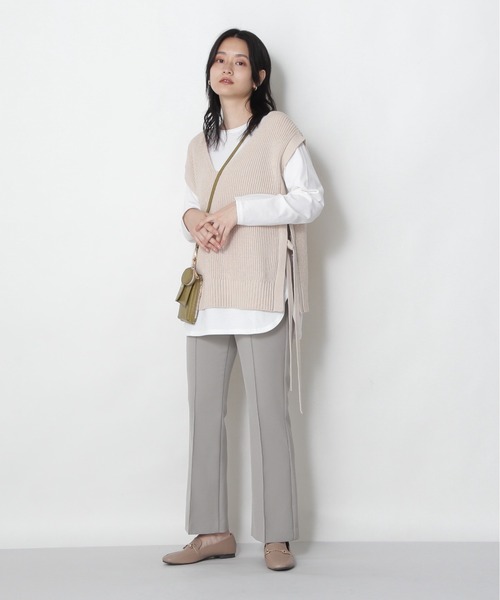 NATURAL BEAUTY BASIC(ナチュラルビューティーベーシック)の「トリプルガジェットポシェット(ショルダーバッグ・レディース・ブラウン/ライトグリーン/レッド・フリ-)」の16枚目の写真