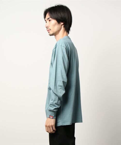 BEN DAVIS（ベンデイビス）の「《BEN DAVIS》 PRINT LONG SLEEVE（Tシャツ/カットソー・メンズ・ブラック/ベージュ系/ホワイト/ミント・MEDIUM/LARGE/SMALL/X-LARGE）」の5枚目の写真