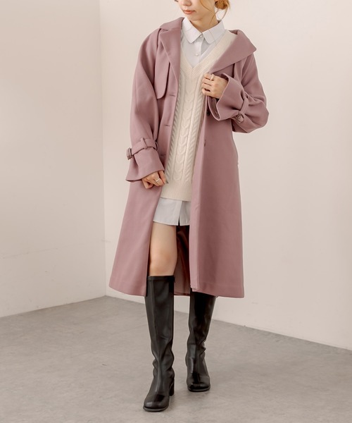 OLIVE des OLIVE（オリーブデオリーブ）の「Ｂｉｇベスト（ベスト・レディース・ブラウン/ミント/ラベンダー/アイボリー・FREE）」の20枚目の写真