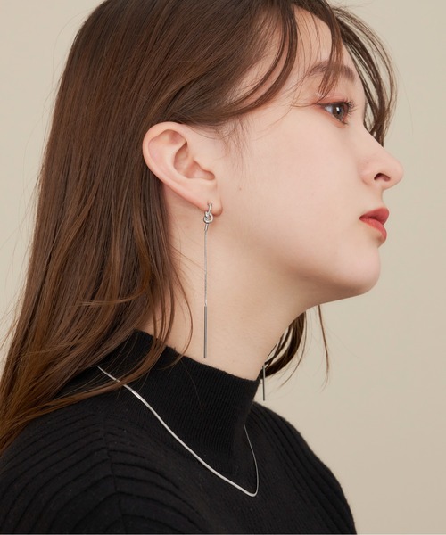 muku（ムク）の「金属アレルギー対応 ノットスネークピアス (両耳用) / サージカルステンレス/316L（ピアス（両耳用）・レディース・シルバー/ゴールド・FREE）」の17枚目の写真