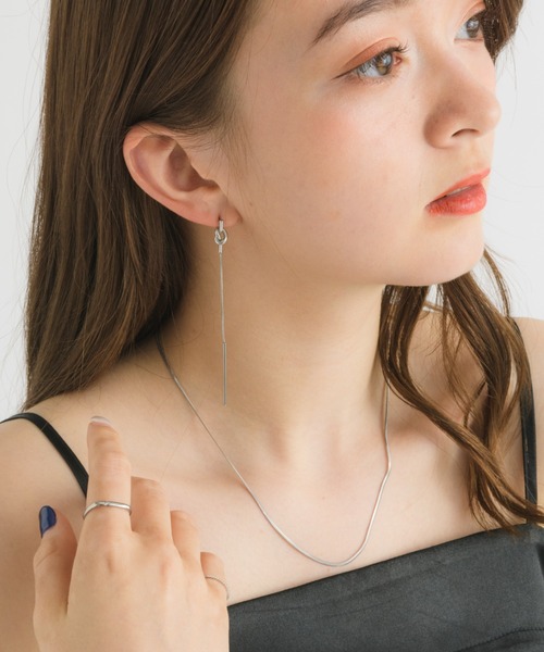 muku（ムク）の「金属アレルギー対応 ノットスネークピアス (両耳用) / サージカルステンレス/316L（ピアス（両耳用）・レディース・シルバー/ゴールド・FREE）」の22枚目の写真