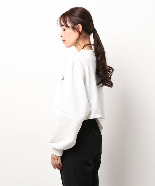 MLB（メジャーリーグベースボール）の「【MLB / メジャーリーグベースボール】MLBロゴマーク ショート丈スウェット / セットアップ対応（スウェット・レディース・ホワイト/ブラック/ネイビー/ブルー/グリーン・ONESIZE）」の20枚目の写真