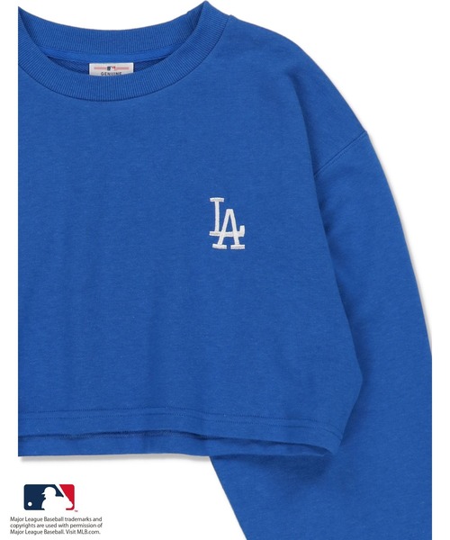 MLB（メジャーリーグベースボール）の「【MLB / メジャーリーグベースボール】MLBロゴマーク ショート丈スウェット / セットアップ対応（スウェット・レディース・ホワイト/ブラック/ネイビー/ブルー/グリーン・ONESIZE）」の15枚目の写真