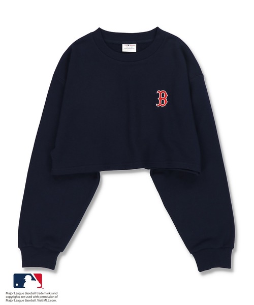 MLB（メジャーリーグベースボール）の「【MLB / メジャーリーグベースボール】MLBロゴマーク ショート丈スウェット / セットアップ対応（スウェット・レディース・ホワイト/ブラック/ネイビー/ブルー/グリーン・ONESIZE）」の12枚目の写真