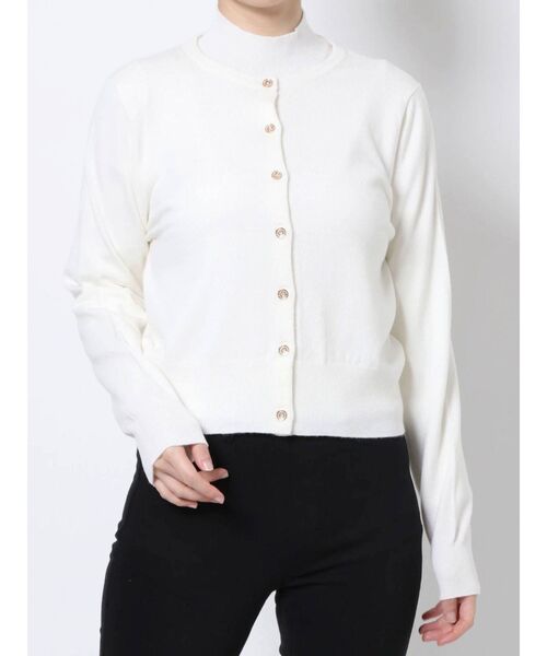 MERCURYDUO（マーキュリーデュオ）の「タートルニットアンサンブル（ニット/セーター・レディース・ベージュ/ブルー/オフホワイト・FREE）」の2枚目の写真