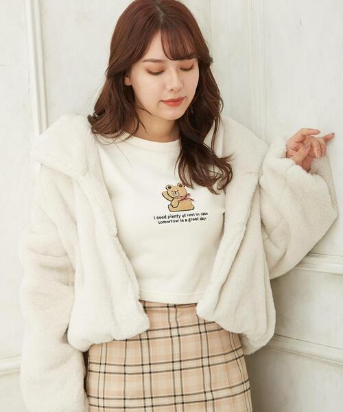 Allamanda（アラマンダ）の「アソート／スウェットトップス（Tシャツ/カットソー・レディース・ホワイト系7/ホワイト系その他/オフホワイト・M）」の2枚目の写真