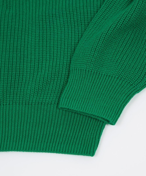 improves（インプローブス）の「ハイバルキー 片あぜ編み ニットカーディガン（カーディガン/ボレロ・メンズ・ダークブラウン/グレイッシュベージュ/ブラック/グリーン/ネイビー/チャコール・LARGE/MEDIUM/X-LARGE）」の14枚目の写真